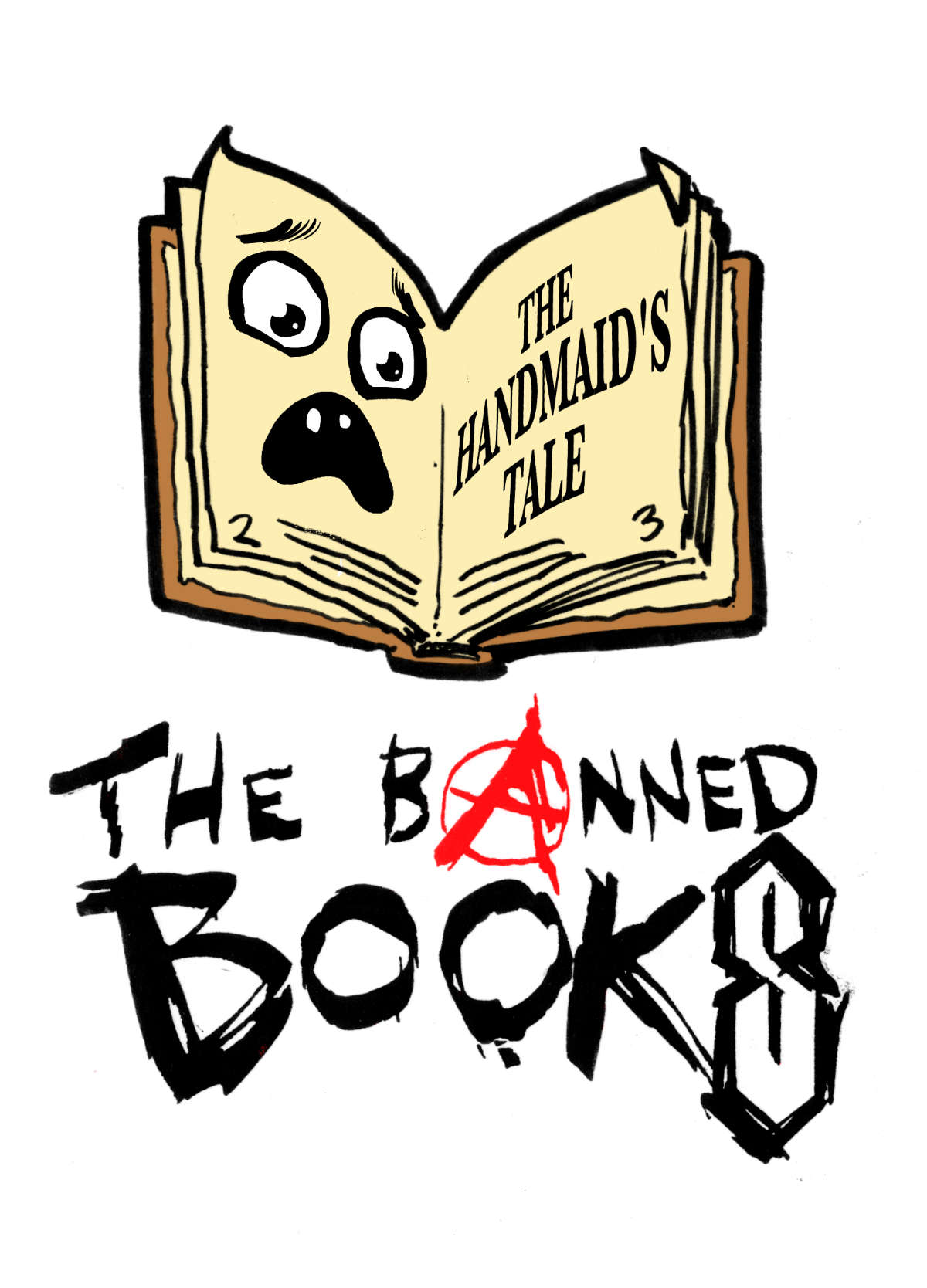 illustration of a banned book