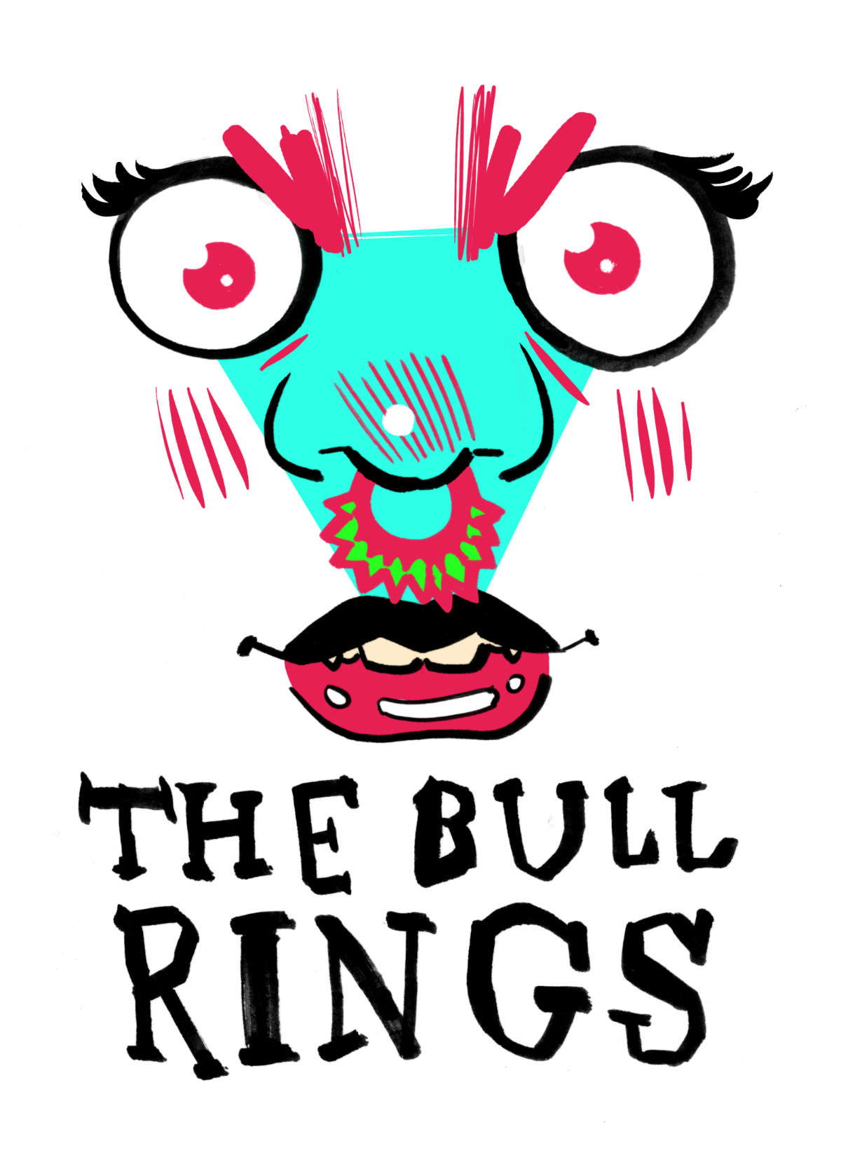 illustration of a person with a bull ring